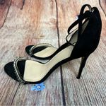 Raye  Black Rhinestone Strap Heels Size 39.5 Photo 2