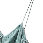 NWT Rotate Birger Christensen Aria Ruched Polkadot Velvet Mini Dress in BlueSurf Green Size 8 Photo 8