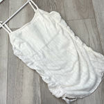 Guess Vintage  Tank Top ruched ribbed womens White (small) y2k Photo 0