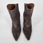 IRO  Gray Suede Pointy Toe High-Low Booties Women's Size 36 (US 5.5) Photo 10