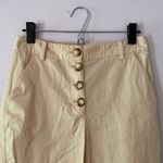 ZARA  Tan Khaki Cream Tan Cropped Barrel Leg Pants Cotton Boho Women's size XS Photo 2
