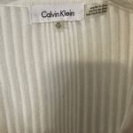 Calvin Klein cardigan sheer sweater cream color XS Photo 3