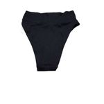 Aerie  Ribbed High Cut Cheeky Bikini Bottoms Black Size XXS 2XS Photo 1