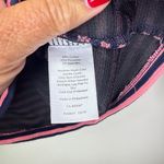 Talbots  Pink Blue Striped Stretch Boat Neck 3/4 Sleeve Top Medium Zipper Accents Photo 5