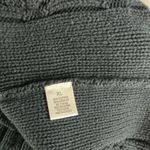 Leo & Nicole  Charcoal Cable Knit Poncho Photo 3