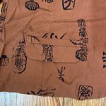 Chico's Copper Art-to-Wear Asian Oriental Silk Lightweight Jacket size 2 L Photo 3