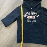 Abercrombie & Fitch  Hoodie Navy Blue Kangaroo Pocket Large Retro Photo 5