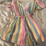 Francesca's Multicolored Romper Photo 3