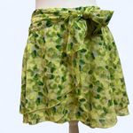 Aerie Women's Green Floral Skirt Photo 0