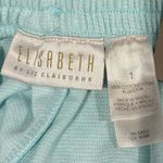 Liz Claiborne Elisabeth by  NWT Mint Green Cotton Drawstring Casual Shorts Size 1 Photo 3
