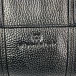 Hiroshima Black Pebbled Leather Buckle Crossbody Messenger Shoulder Bag Photo 3