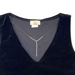 Vintage 90s y2k black velvet rhinestone neckline sleeveless special occasion top Photo 1