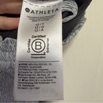 Athleta  Echo Wide Leg Crop Pant Gray Microstripe Size 12 Tall Photo 4