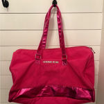 Victoria's Secret  Pink Travel‎ Duffel Bag Metallic Trim Gym Weekend Carry On Photo 0