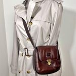 Vintage Del Rio Brown Leather Saddle Bag Shoulder Handbag Photo 0
