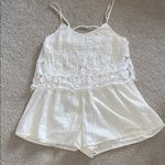 American Eagle  Outfitters white crochet romper Photo 0