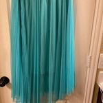 Patrizia Pepe Tulle Knee length skirt Turquoise size 10 Blue Photo 5