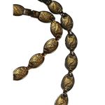 Mid Century Enamel Necklace & Bracelet Women’s Costume Jewelry Set Gold Photo 9