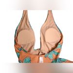 Cupshe Blooming Flowers Wrap Neck One Piece Swimsuit LARGE Hawaiian Beach NWT Photo 3