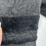 draper's & damon's PL Striped Black Gray Button-Up Shirt sheer burnout Photo 9