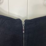 Alfani NWOT women’s faux leather black purple colorblock zip stretch knee dress Photo 4