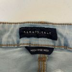 Aeropostale  women’s high rise midi light wash cuffed ripped jean shorts — size 2 Photo 4