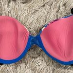 Victoria's Secret Victoria’s Secret PINK Blue Floral T Shirt Lightly Lined Bra 32D Photo 3