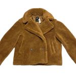 Gap New  Sherpa Motto Jacket Color Brown Size XSmall Photo 0