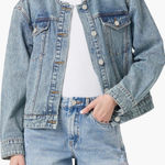 BLANKNYC Women's XS Denim Jacket Collarless Button Front Blue Jean‎ Photo 0