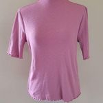 Marled Reunited  foxglove mockneck top size large Photo 0