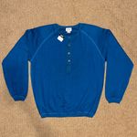 Gap NWT 80’s Vintage Shoulder Pads Crewneck Snap Sweatshirt Photo 0
