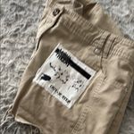 Laura Scott  petite Tan Mini Skirt with Band Patches Photo 3