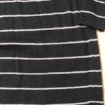 Loft Black Long Sleeve Sweater Dress with Gold Strips Photo 1