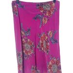 Bloomingdales Vintage Bloomingdale’s x Tahari 100% Silk Paisley Print Pink Skirt Photo 1