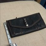 Lucky Brand  Black Leather Textured Wallet with Stud Accents Photo 7
