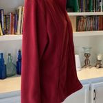 Merona Burgandy Fleece Zip up Jacket Medium Photo 1
