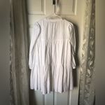 ZARA  Embroidered Eyelet Floral Cotton Mini button down Dress boho babydoll sz M Photo 9