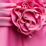 ZARA  maxi dress pink satin effect floral tie scarf wedding party cocktail Photo 12