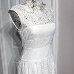 BCBGMAXAZRIA Elvita Eyelet Lace Keyhole Open Back Boho Western SunDress Photo 1