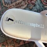 Jeffrey Campbell Women’s Jamm-3 Jelly Slide Sandal in White size 7 Chunky Heel Photo 5