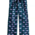 J.Crew NWT Petite Silk Wide Leg in Tiger Navy Jungle Print Belted Crop Pants 4P Photo 0