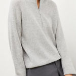 MM.LaFleur M.M. LaFleur The Cece  Half Zip Up Pullover Cashmere  Sweater  Sz XL Photo 0