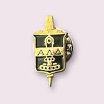 Vintage Alpha Lambda Delta Honor Society Gold Tone Lapel Pin Academic Photo 1