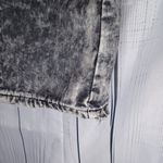 Boohoo  Gray Acid Wash Denim Dress With Distressed Hems Photo 6