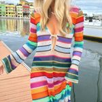 Show Me Your Mumu Vacay Coverup in Multicolor Crochet S Photo 0