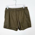 Madewell  | Pull On Elastic Waist High Rise Dark Green Shorts Sz. Medium Photo 2