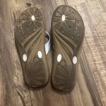Okabashi Breeze‎ White/Toffee flip flop Sz Large 9.5 Photo 7