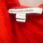 Diane von Furstenberg Red Bentley Drape Dress Size L – Authentic DVF Size L Photo 3