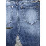 Kancan Jeans Women 7/27 Mid Rise Skinny Distressed Dark Wash Denim Pants Blue Photo 5