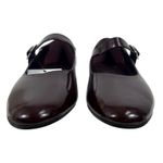 Mango Faux Patent Leather Mary Jane Flats Burgundy Size 38/ 7.5 Photo 6